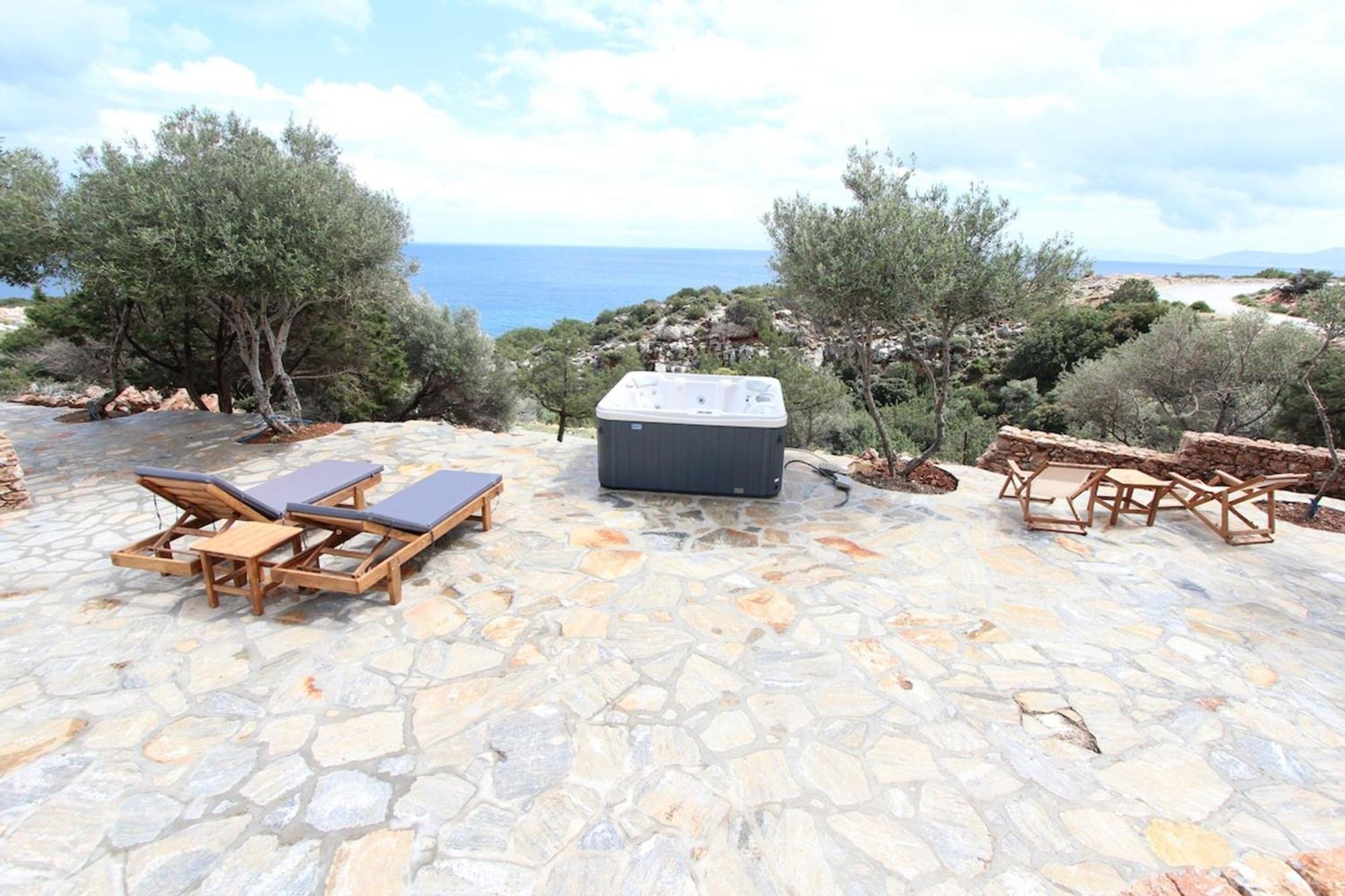 Villa Rouvis With Outdoor Hot Tub Ligaridia Exterior foto